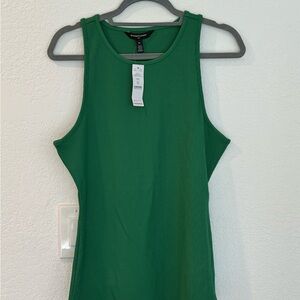 Green ribbed tank top size XL from WHBM